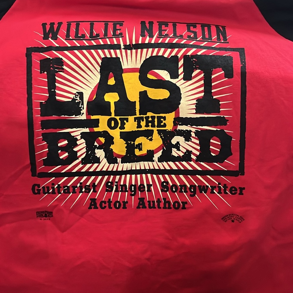 Willie Nelson Last of the Breed XL Long Sleeve Shirt - Picture 2 of 5